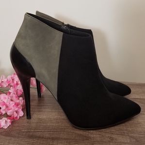 Aldo Shoes Booties Black Grey Pointed Toe 8